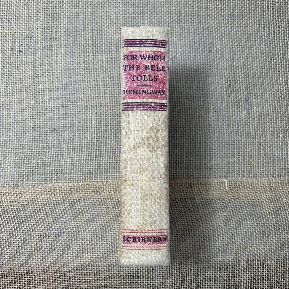 1940, 1st Edition, 1st Printing, FOR WHOM THE BELL TOLLS, by ERNEST HEMINGWAY